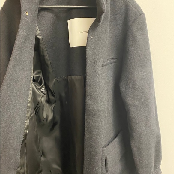 Wool Pocket Curve Overcoat - Picture 2 of 3